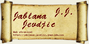 Jablana Jevđić vizit kartica